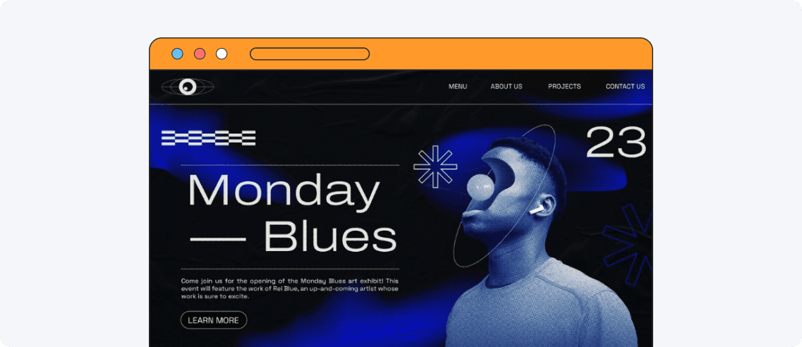 Dark mode website design trend