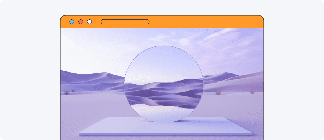 Visual escapism website design trend