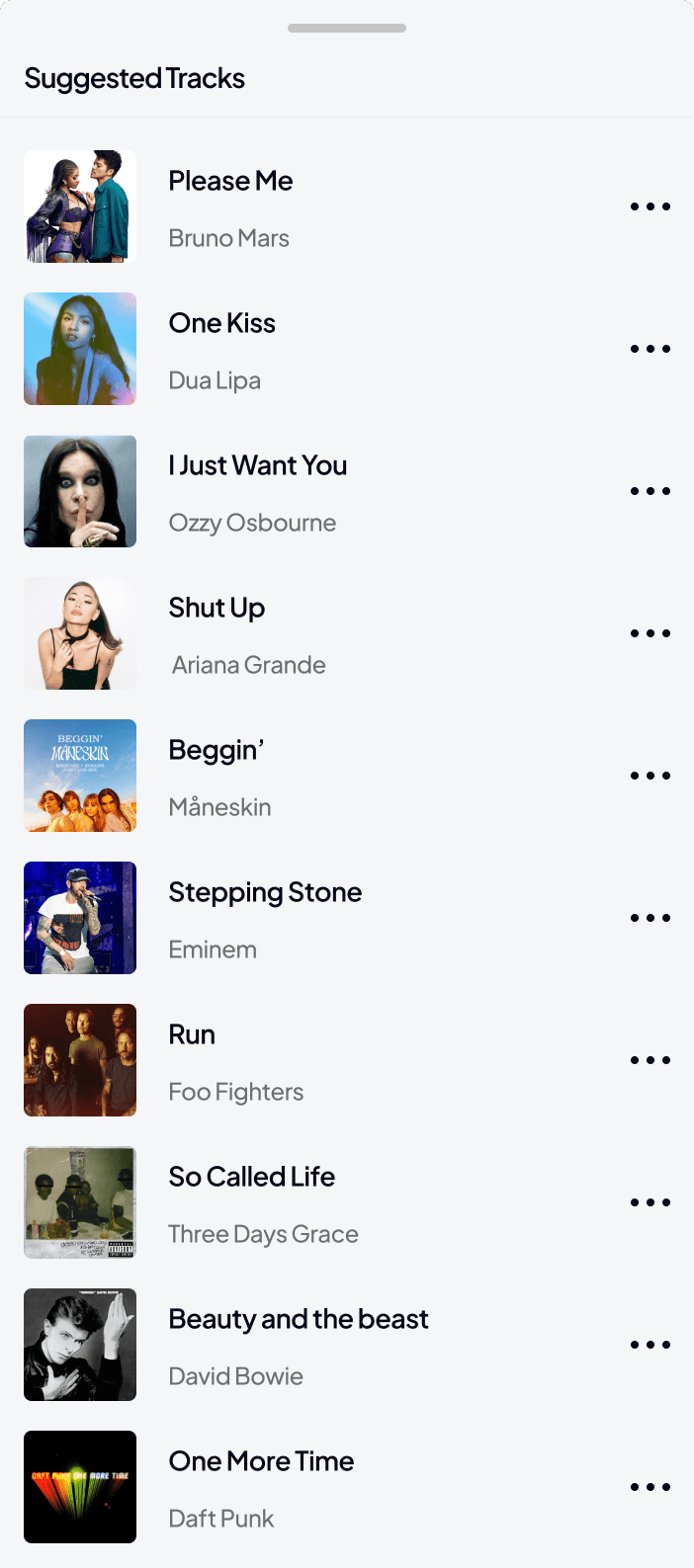song slider