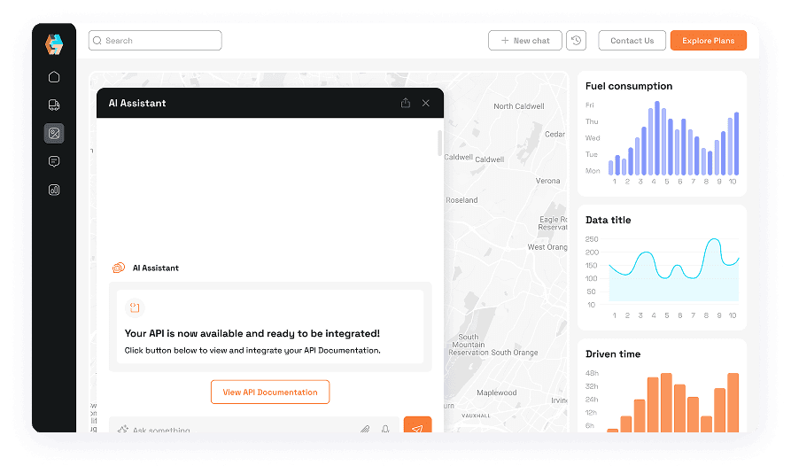 ChatBot UI design with AI Assistant API integration prompt