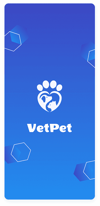 UI design of the main screen of the VetPet app