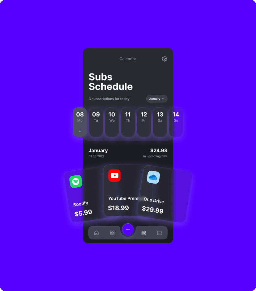 TrackEasy subscription scheduling feature