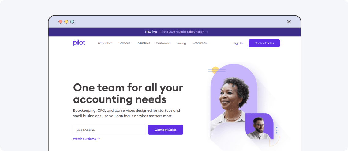 Pilot website design