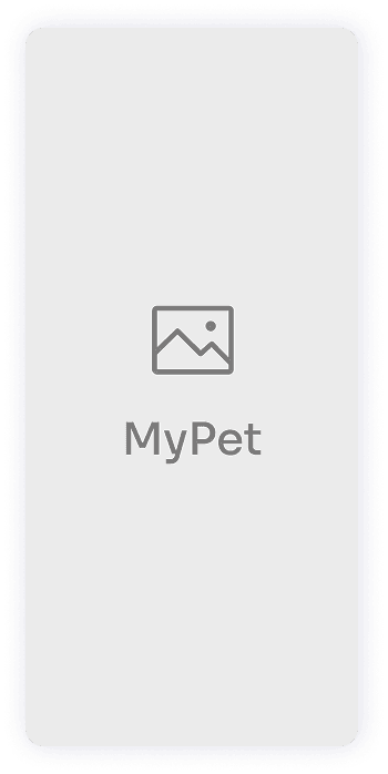 MyPet app main screen wireframe