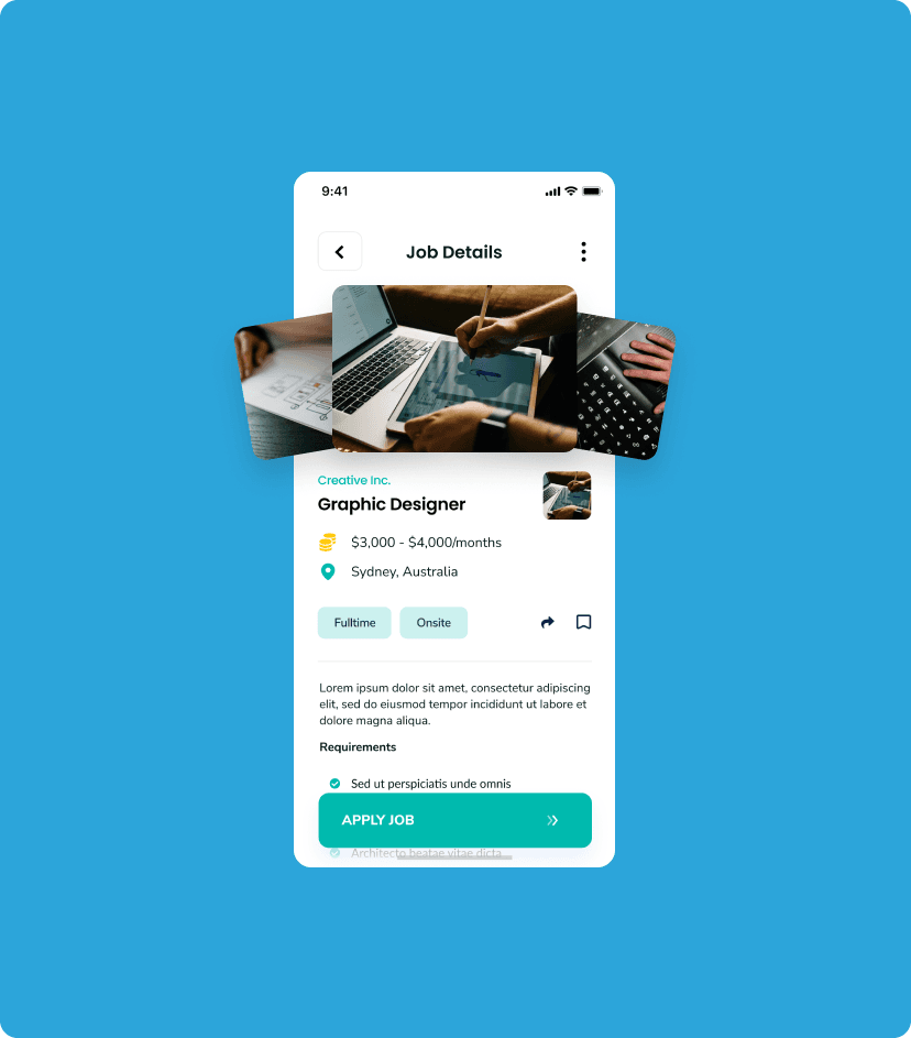 Rocket job application feature