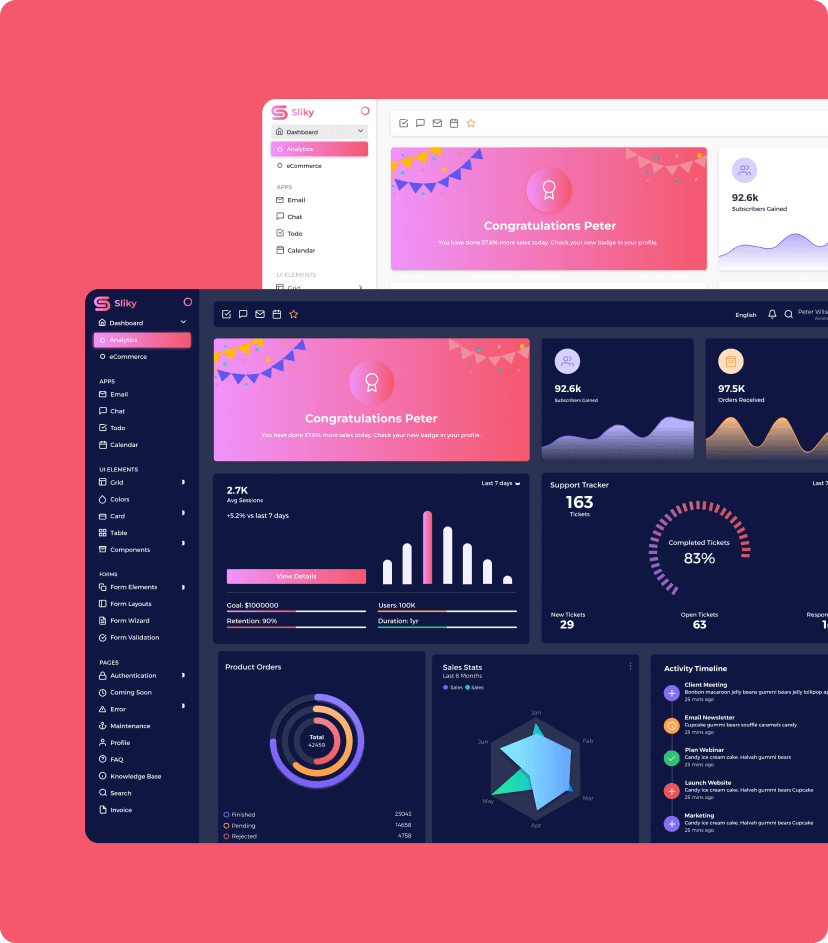 Sliky CRM software analytics feature