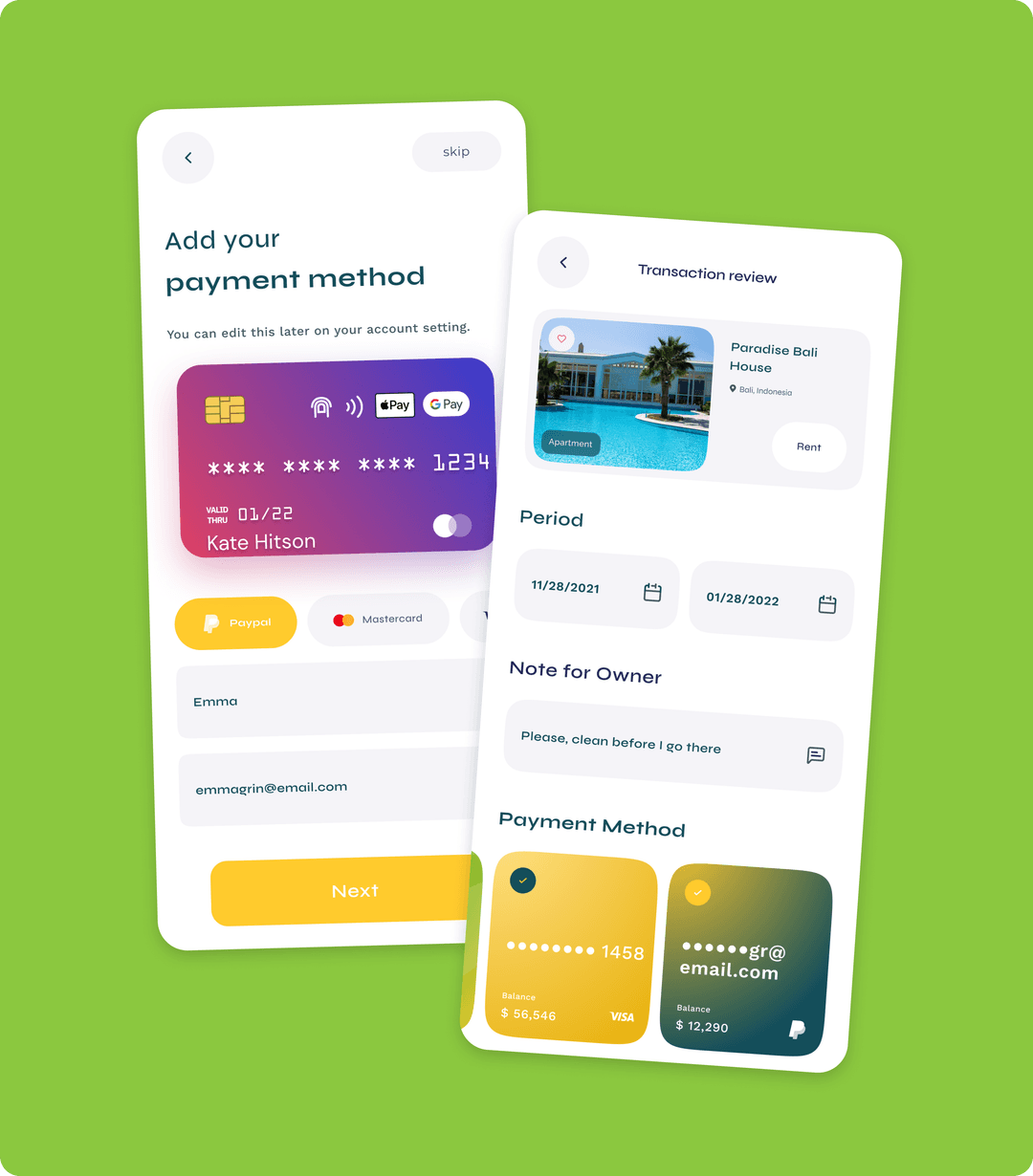 Turveyor in-app payment system feature