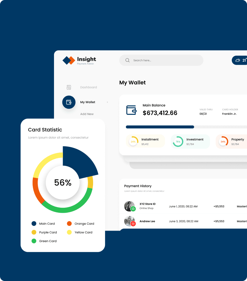 Insight CRM financial management feature