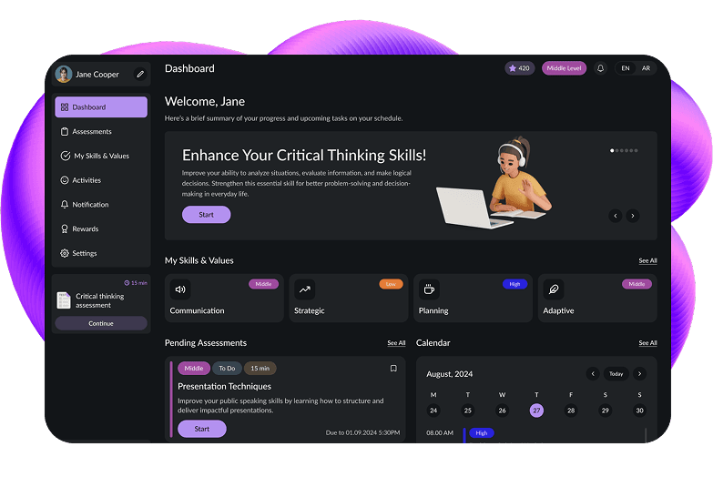 SkillForge web app design