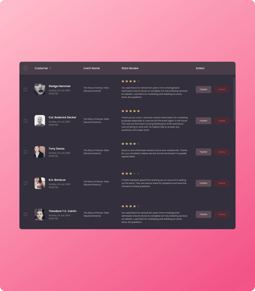 E-Event CRM software audience feedback management feature