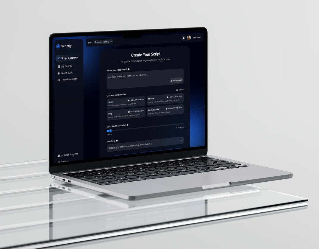 Script generator platform