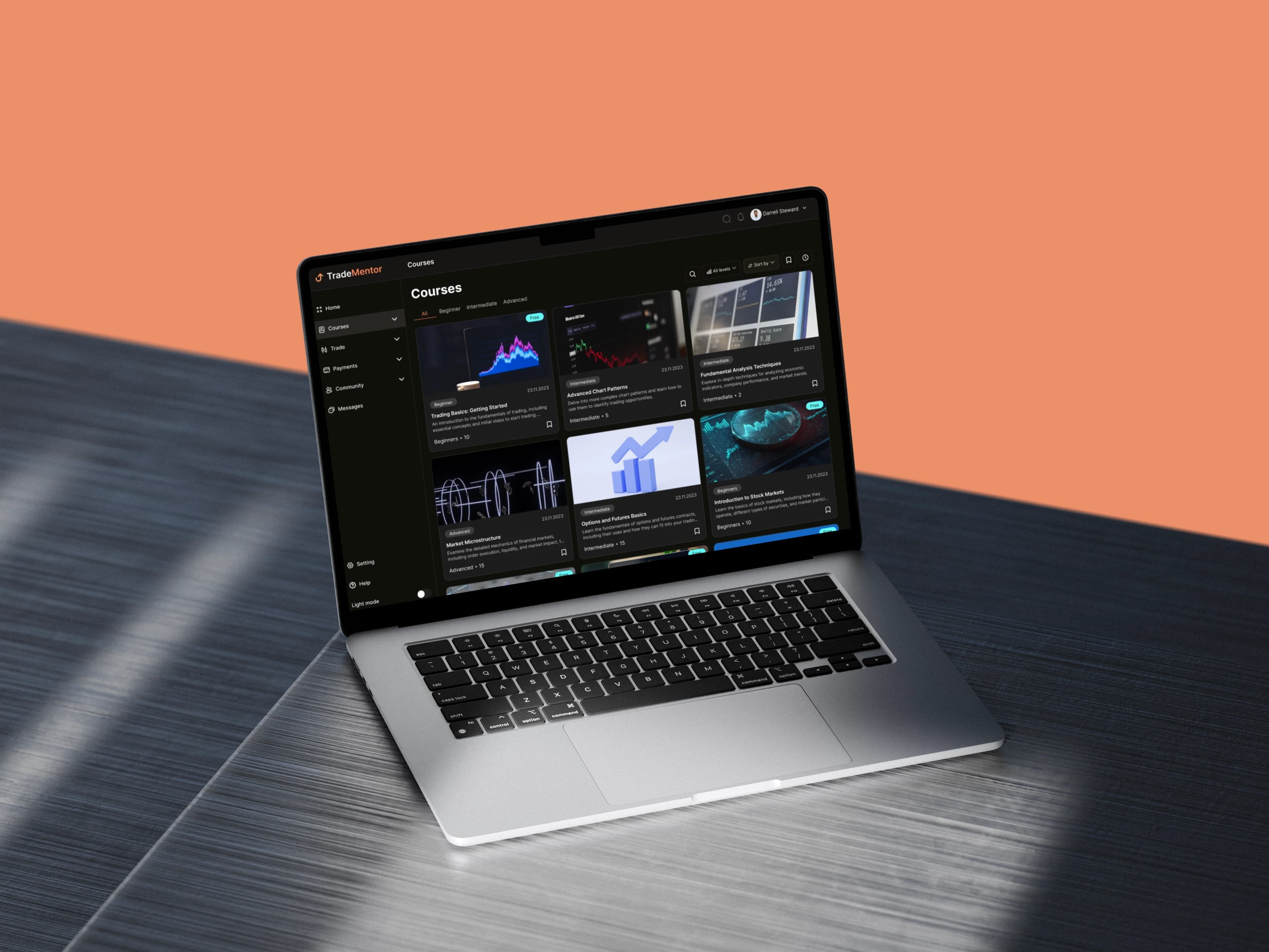 Trading learning platform