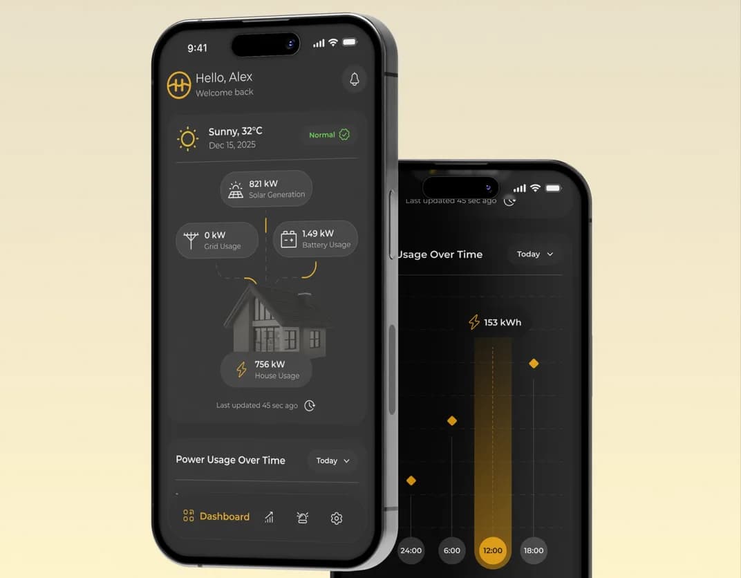 Smart energy management app
